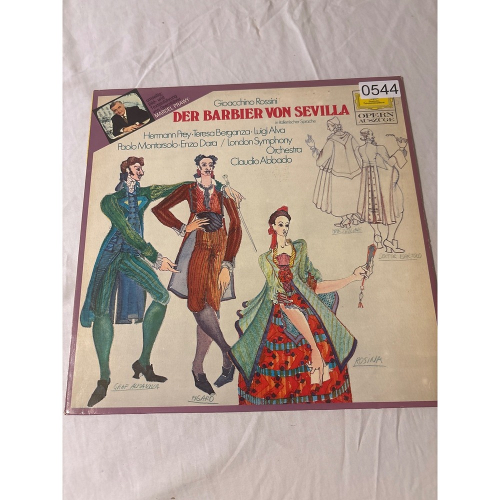 Deutsche Grammophon Rossini Der Barbier von Sevilla LP Claudio Abbado Good Vinyl
